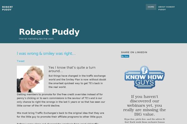 robertpuddy.com site used HipWords