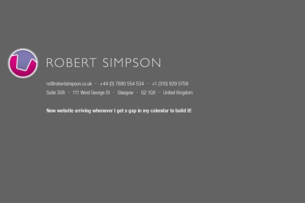 robertsimpson.co.uk site used Robertsimpson