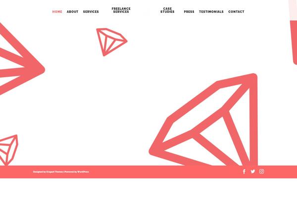 Divi theme site design template sample