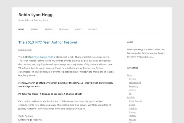 WordPress website example screenshot