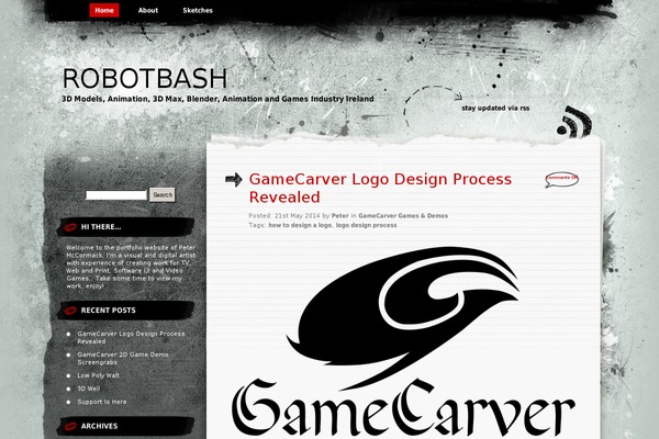 Greyzed theme site design template sample