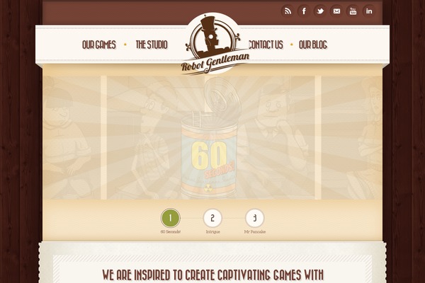 Retro theme site design template sample