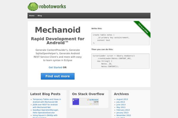 WordPress website example screenshot