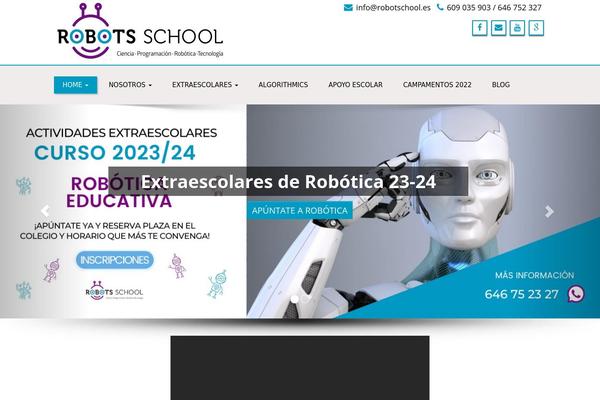 robotschool.es site used Enigma Premium