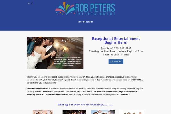 robpetersentertainment.com site used Partymaker-child