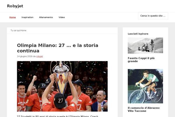 Hueman theme site design template sample