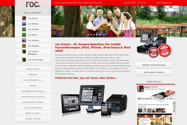 Roc theme site design template sample