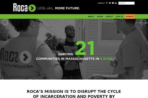 Roca theme site design template sample