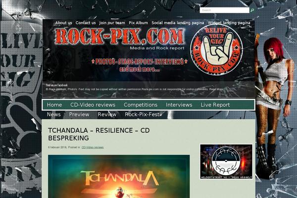 Rockmusic theme site design template sample
