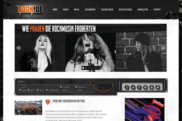 Rock theme site design template sample