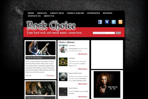 rockchoice.com site used Influx