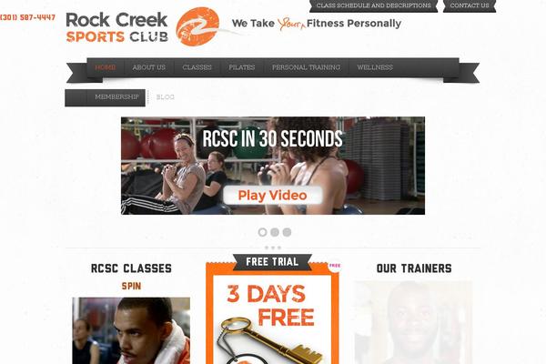 rockcreeksportsclub.com site used Yoo_steam_wp