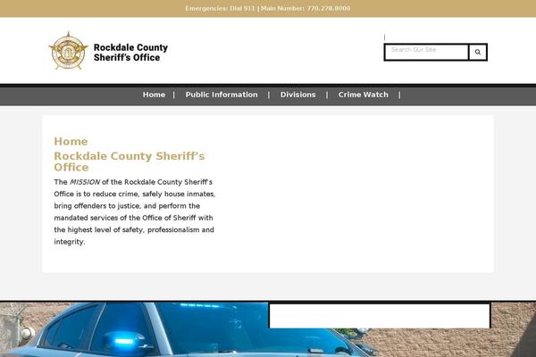 rockdalesheriff.com site used Fm-framework