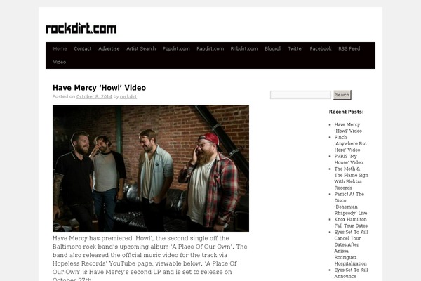 rockdirt.com site used Modtwentyten