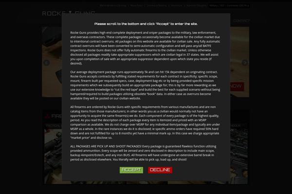 rockeguns.com site used Unruly-base