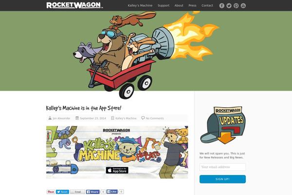 rocketwagon.com site used Grizzly Child
