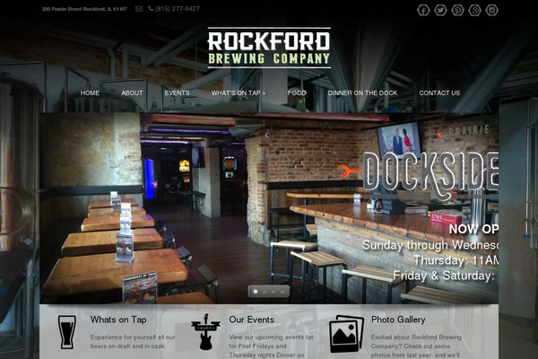 rockfordbrewingco.com site used Prairiestreet