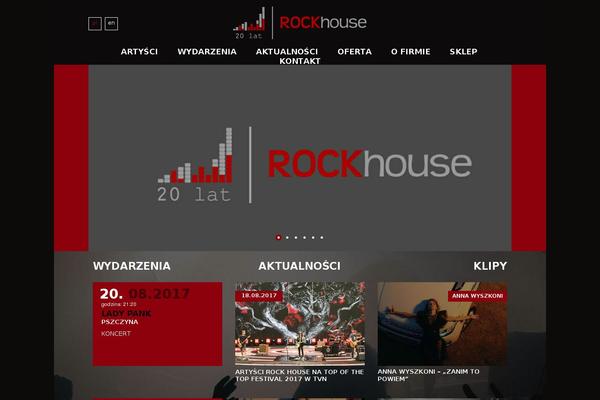 Rock theme site design template sample