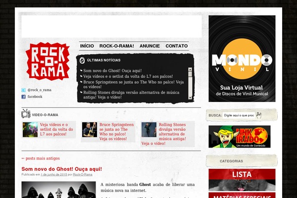 rockorama.com.br site used Rockorama