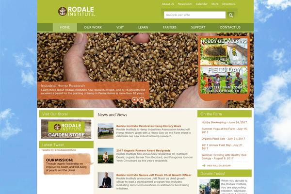 rodaleinstitute.org site used Rodale-institute-2018