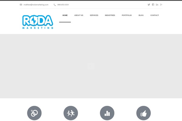Roda theme site design template sample