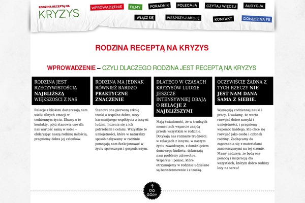 rodzinareceptanakryzys.pl site used Rodzina_matka