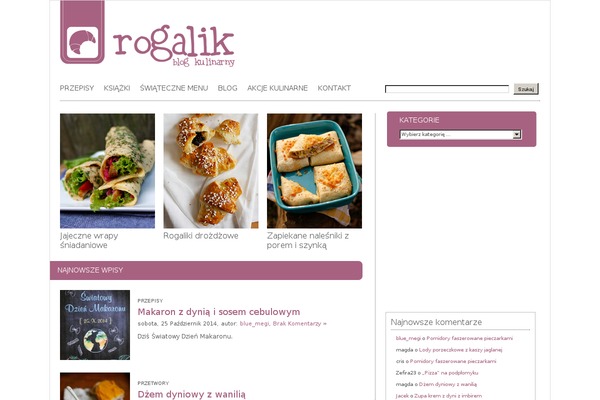 rogalikblog.pl site used Rogalik_ver.3