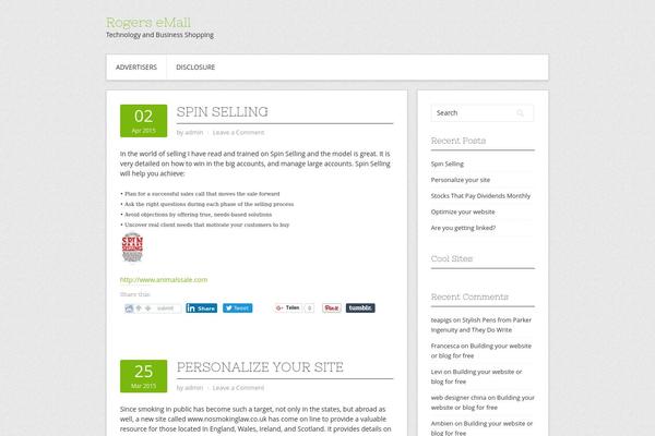 WordPress website example screenshot