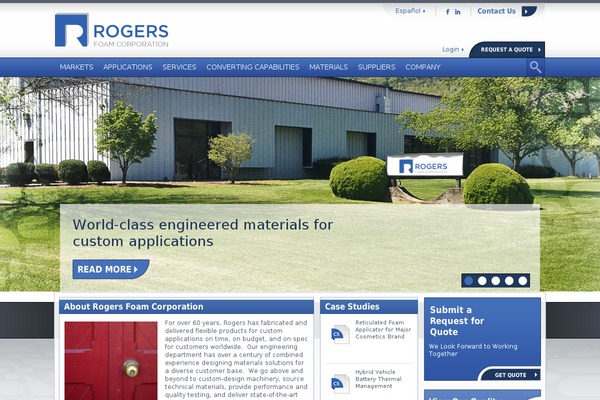 rogersfoam.com site used Rogers