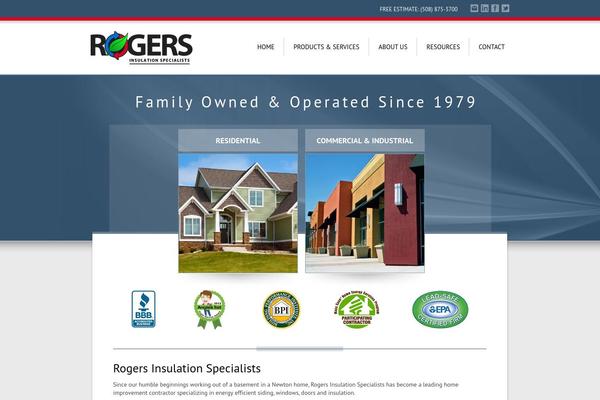 Rogers theme site design template sample