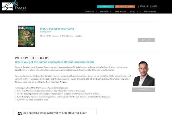 Rogers theme site design template sample