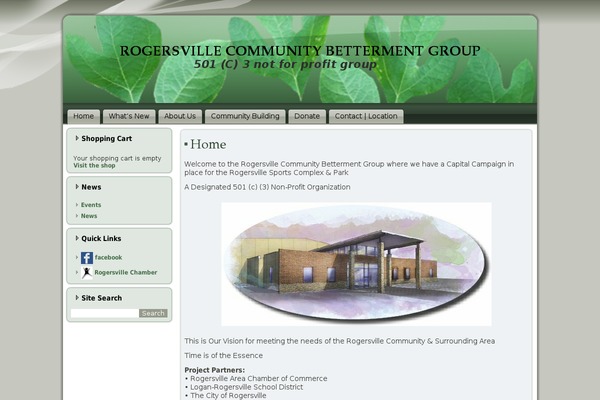 rogersvillecommunitybettermentgroup.com site used Rcbg2013