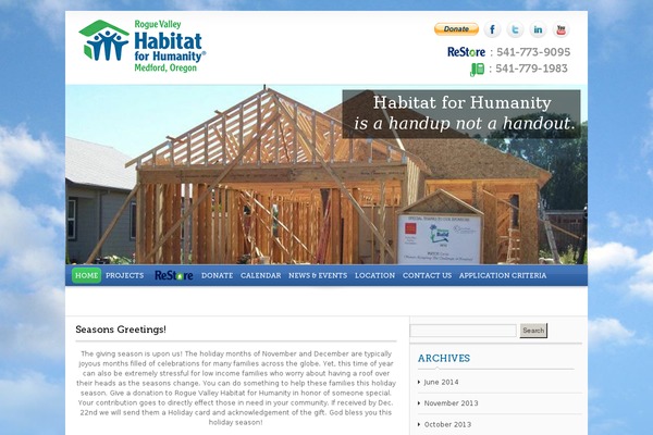 roguevalleyhabitat.org site used Habitatforhumanity