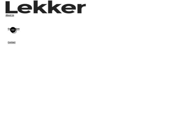 Lekker theme site design template sample