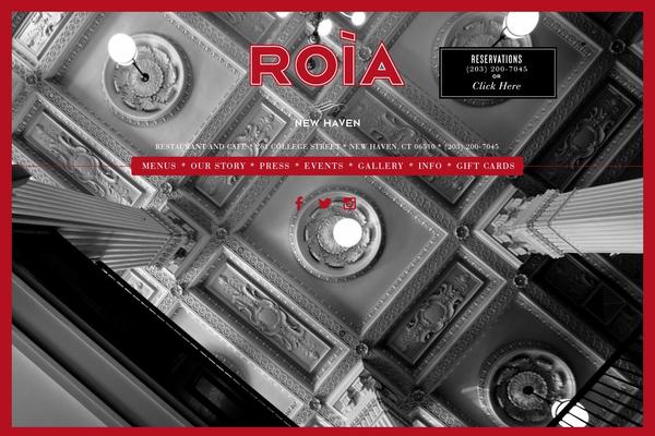 roiarestaurant.com site used Roia