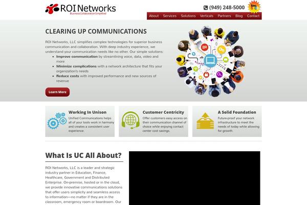 roinetworks.com site used Roitheme