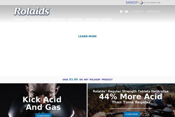 rolaids.com site used Rolaids