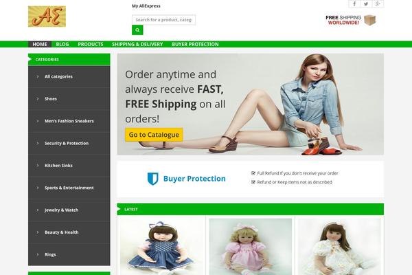 AliEngineGoGreen WordPress theme, websites list used AliEngineGoGreen theme AliEngineGoGreen theme websites examples