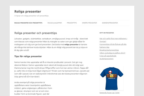 WordPress website example screenshot