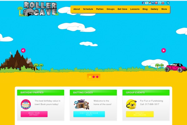 rollercave.com site used Flare