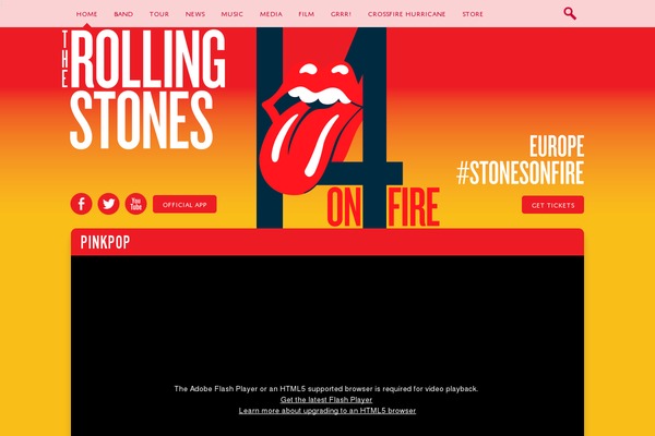 rollingstones.com site used Rollingstonesofficial