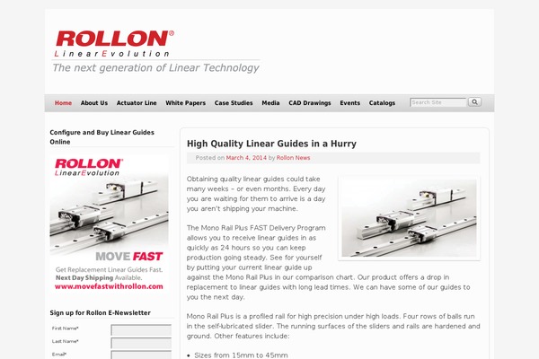 WordPress website example screenshot