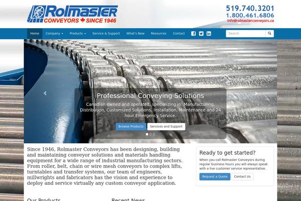 rolmasterconveyors.ca site used Rolmasterconveyors
