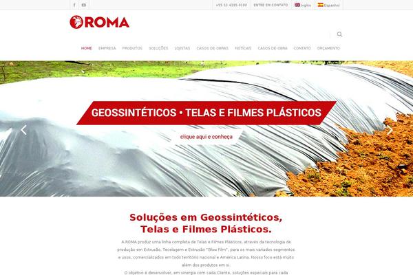 Roma theme site design template sample