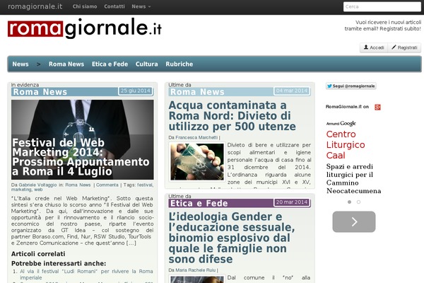 romagiornale.it site used Pv