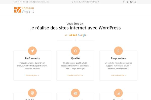 WordPress website example screenshot