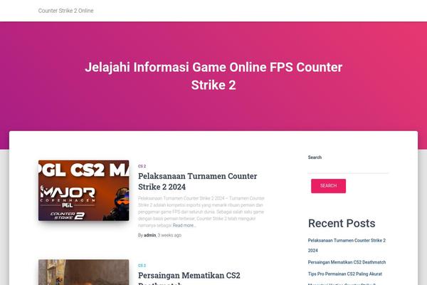 Hestia theme site design template sample