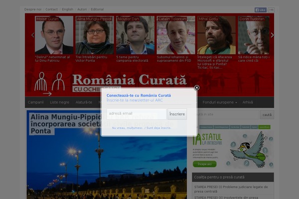 romaniacurata.ro site used Romania-curata