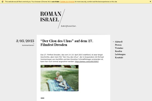 romanisrael.de site used Schriftsteller