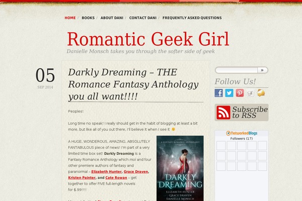 romanticgeekgirl.com site used Bold Life